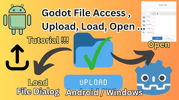 Godot File Open, Load, Upload and Access Tutorial for Android and Windows . Eg - Profile Pic Upload