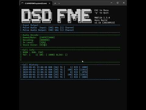 [CC] Scrambled Signals Experiment with DSD-FME on Windows