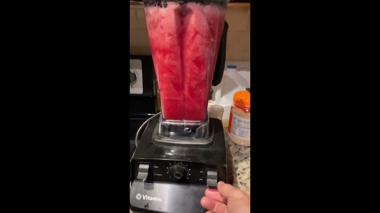 Making Fresh Watermelon Juice 