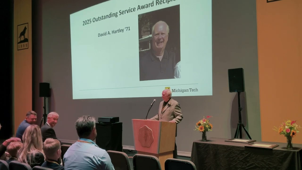 Preview image for Michigan Tech 2025 Outstanding Service Alumni Award - David A. Hartley '71 video