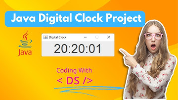 Create Digital Clock using Java || Basic Project Java || @CodingWithDS  || #java #project #tutorial