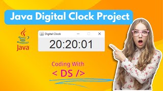 Create Digital Clock using Java || Basic Project Java || @CodingWithDS  || #java #project #tutorial