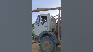 Logging truck arrival in sawmill factory!  (Mr. Makoyo Juste,Congolaie driver) #shortstrending