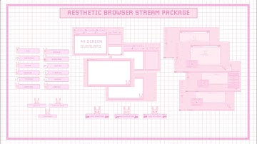 Animated Cherry Bunny Twitch Stream Overlay package