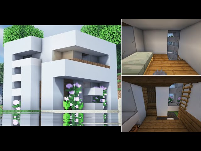 Minecraft: CASA moderna de CONCRETO playa chill 1.19 Tutorial #6✓