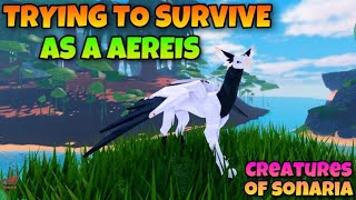 TRYING TO SURVIVE as a AEREIS!(WAR AGAINST KOSERS) | Creatures of Sonaria