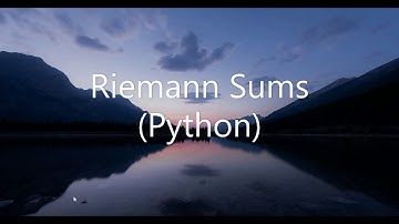Riemann Sums dengan program python