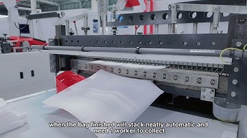 ZXL-D700 non woven bag making machine explanation / shopping bag/ Loop handle bag/ Eco friendly bag