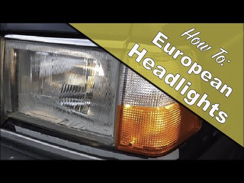 How to Install E-Code (European Spec) Headlights onto a North American Volvo 240