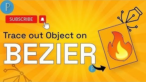 how to trace out object using the Bezier tool on Pixellab