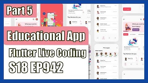 [Flutter] Flutter Live Coding EP942 (Educational App Part 5)