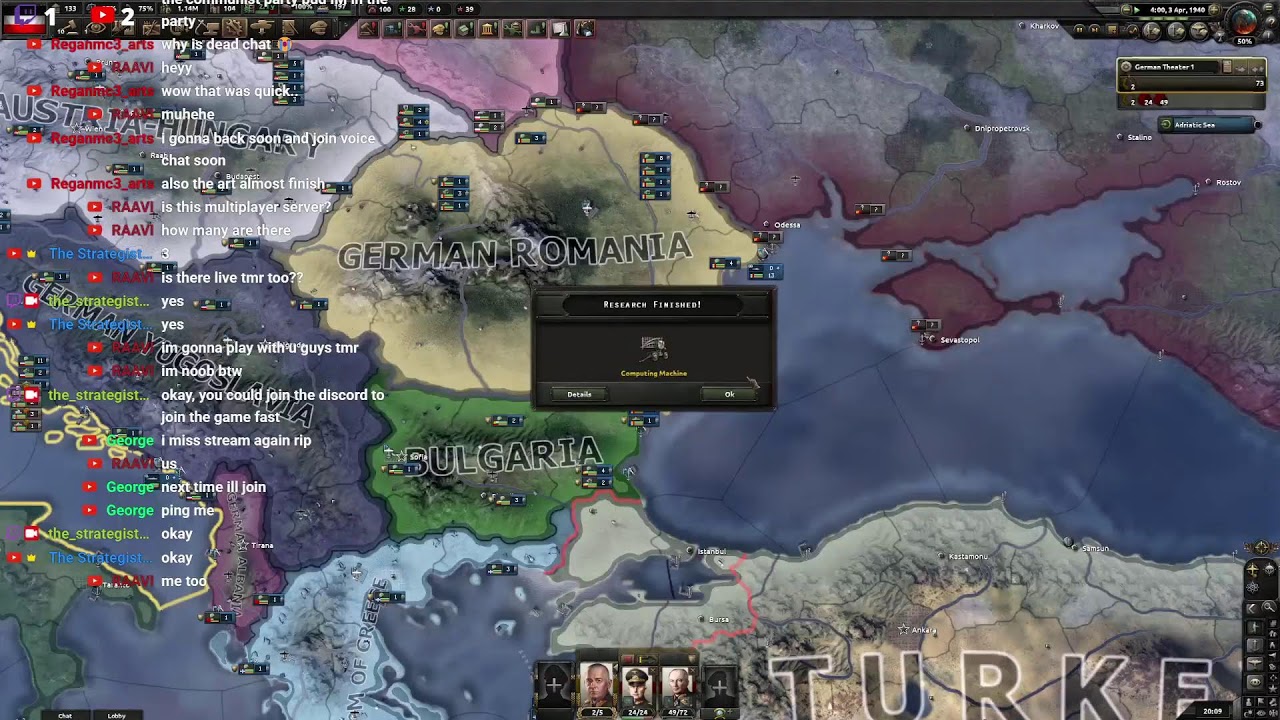 Hearts of iron 4 multiplayer - YouTube