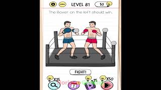 Brain Test Tricky Puzzles LEVEL 81 The boxer on the left should win - Gameplay Walkthrough
