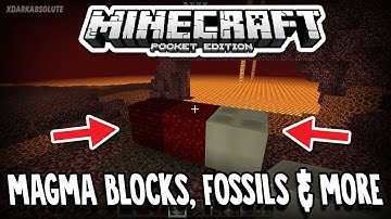 MAGMA BLOCKS AND FOSSILS - New MCPE Update - 1.1.3 Beta Changelog