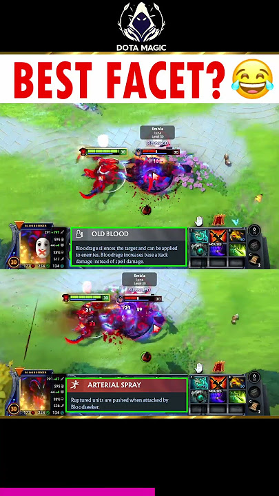 Which facet is better then? 🤔 #dota2  BLOODSEEKER FACETS