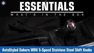 AutoStyled Subaru WRX 5-Speed Stainless Steel Shift Knobs