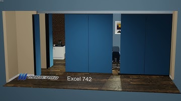 Moderco - Operable walls: Excel 742 FA PN 73