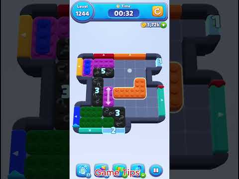 Color Block Jam level 1244 Solution Walkthroug