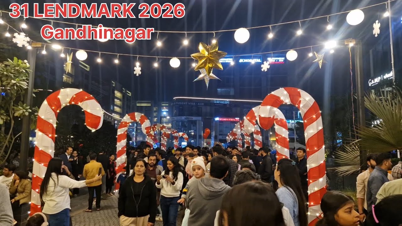 31 LENDMARK PARTY 🎉 || Gandhinagar 2026 || New yar party Gandhinagar || mrrahul01vlogs 