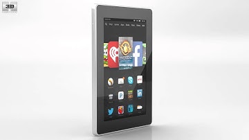 Amazon Fire HD 7 White 3D model by 3DModels.org