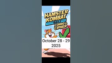 Hamster Kombat GameDev Daily Combo & Daily Cipher October 28 - 29 Claim Your Rewards!