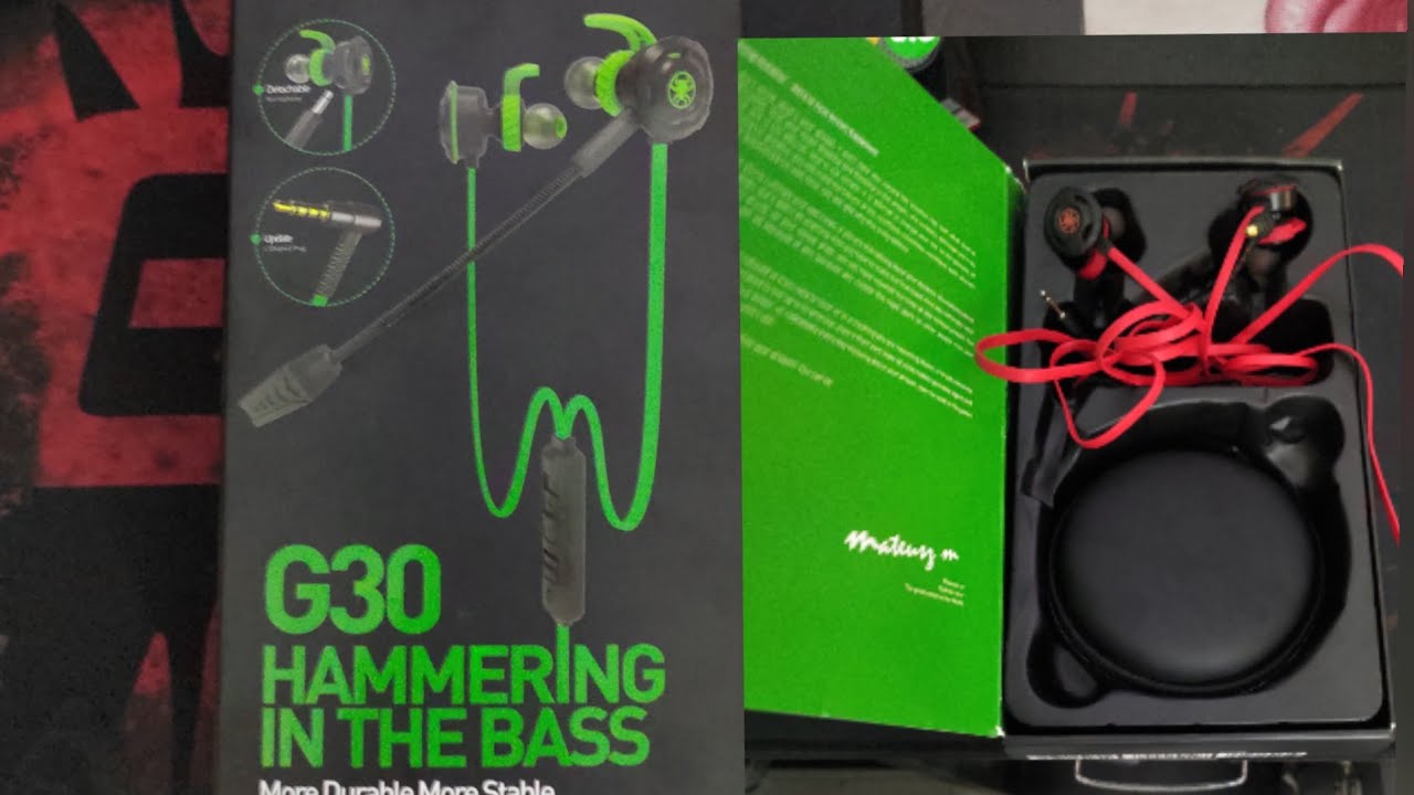 Best budget gaming earphones for Pubg Mobile Plextone G30 Unboxing