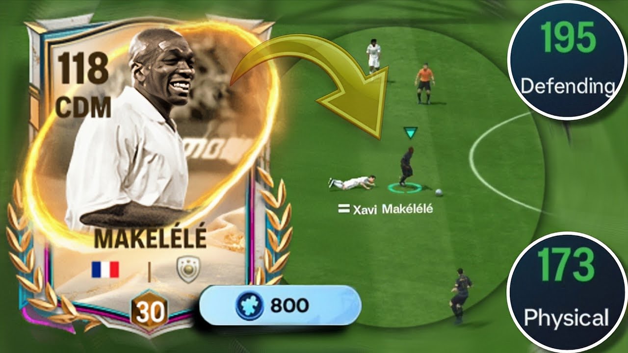 113 Ovr Makélélé Card Review - Best CDM In FC mobile 🥶🔥