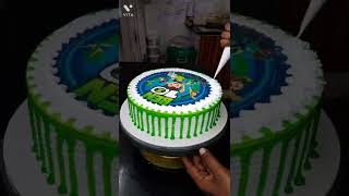 BEN10 photo print cake #desaing