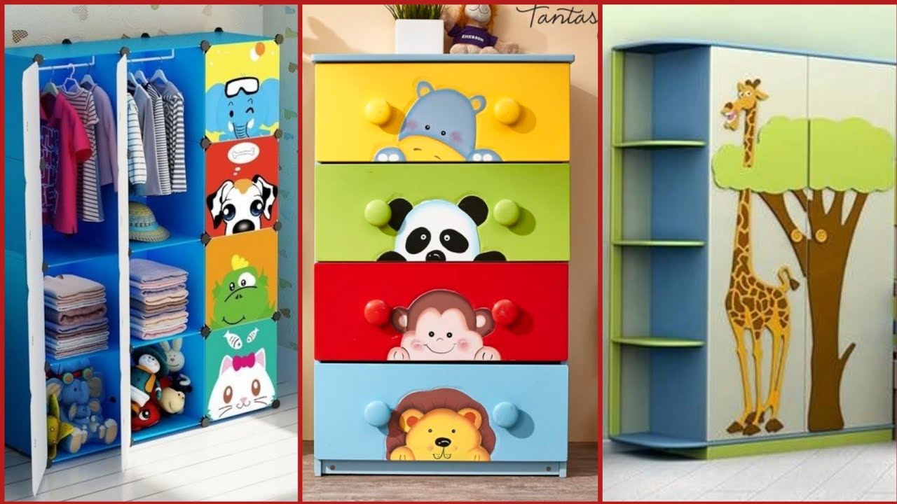 New Kids cupboard designs | latest Almari designs for kids | kids ...