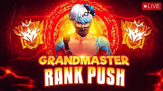 Free Fire Live Ranked Push Grandmaster 😈 1 vs 4 squad Gameplay Lone wolf 🐺
