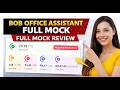 BOB Office Assistant Full Mock Review | My Score 73.75/75 😱 | Difficulty & Attempts
