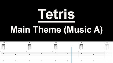 Tetris - Main Theme (Guitar Tutorial + Tab)