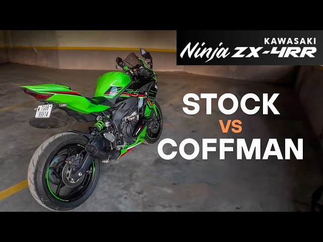 ！ Stock vs Coffman's Slip-On | ZX-4RR Exhaust Sound Battle