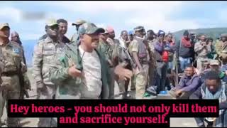 Worku Aytenew top Amhara militia commander spreading AbiyAhmedAli's genocidal mission in Tigrai