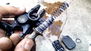 How To Repair Leaky Front Brake Pump For Yamaha