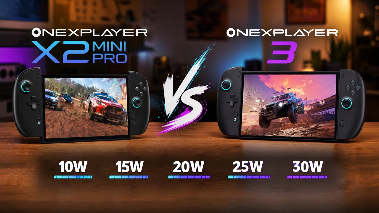 【徹底比較】OneXPlayer 3 vs X2 Mini Pro!14コアCPUの省電力性能が光る!コスパで選ぶならどっち?