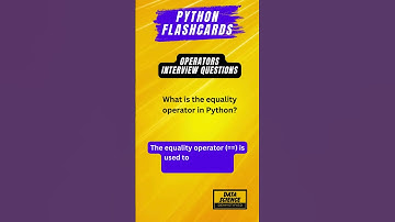 Python Operators Interview Questions #shorts #python #datascience #machinelearning #programming 11