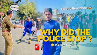 Why did the police stop ? 🚨 || Aminur Skating || Madrasaha Students Reactions In Exam Day 😱