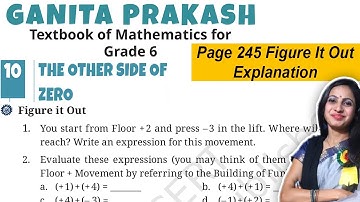 The Other Side of Zero | Class 6 Math Chapter 10 Ganita Prakash | Page 245 Figure it out Explanation