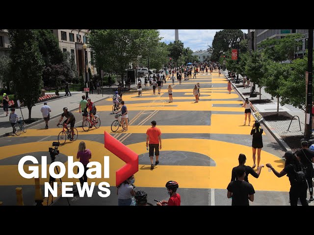 George Floyd death: Street near White House renamed “Black Lives Matter Plaza”