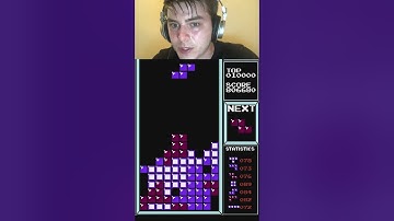 how did i survive this???? #tetris #nes #gaming