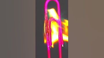 Paper clip VS fire Macro ASMR #shorts