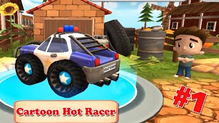 Cartoon Hot Racer 3D Game #1 - Car Games gameplay - THE DRIVING SCHOOL #carsgames screenshot 5