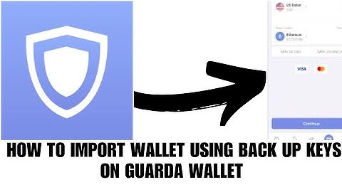 How to import wallet using backup phrase on Guarda Wallet
