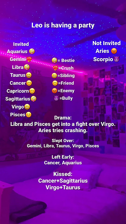 Leo is having a party #zodiac #zodiacsigns #leo #horoscope #party