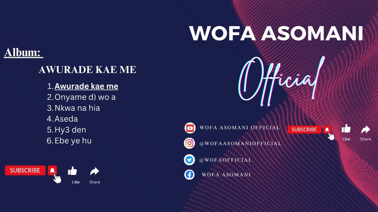 Wofa Asomani   Awurade Kae meOfficial audio  wofaasomanisongs  wofaasomani