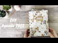 DIY Agenda 2022: con anillas de disco (happy planner) y tapas acolchadas (también álbum o libreta)