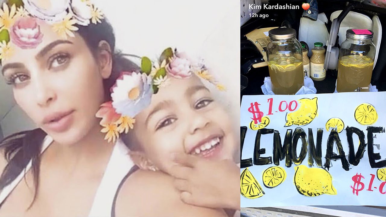 Kim Kardashian Helps North West Sell Lemonade YouTube
