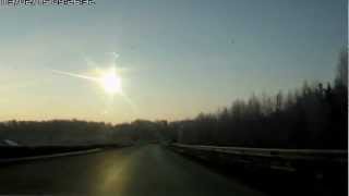 Челябинск  Метеорит 2013.Meteorite blast wave Russia.mp4