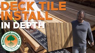 How To Install Deck Tiles  [Concrete Patio Makeover]